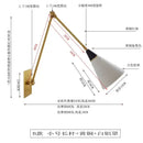 Modern black & gold adjustable wall lamp kitchen sconce