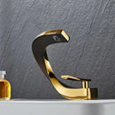 Modern black & gold basin faucet bathroom mixer tap