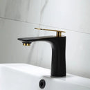 Modern black & gold basin faucet bathroom sink mixer tap