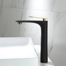 Modern black & gold basin faucet bathroom sink mixer tap