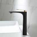 Modern black & gold basin faucet bathroom sink mixer tap