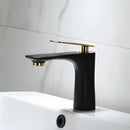 Modern black & gold basin faucet bathroom sink mixer tap