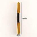 Modern black & gold blade pendant light dining room