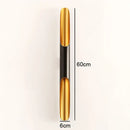 Modern black & gold blade pendant light dining room
