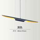 Modern black & gold blade pendant light dining room