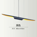 Modern black & gold blade pendant light dining room