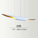 Modern black & gold blade pendant light dining room