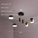 DecorBites™ Black Branch LED Chandelier: Modern Nordic Design for Living Room, Bedroom, Dining Room