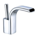 Modern black & gold brass waterfall basin faucet bathroom sink tap