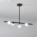 Modern black & gold bubble clear glass island light dining room