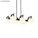 Modern black & gold chandelier dining room 110v-120v pendant light