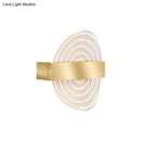 Modern black & gold circle led wall lamp for living room