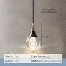 Modern black & gold crystal led ball pendant dining room light