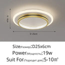 Modern black & gold crystal led ceiling lights for entrance hallways