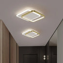 Modern black & gold crystal led ceiling lights for entrance hallways