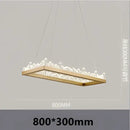 Modern black & gold crystal led pendant lights dining room chandelier