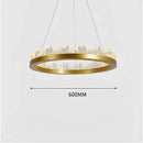 Modern black & gold crystal led pendant lights dining room chandelier
