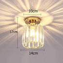 Modern black & gold crystal pendant ceiling light bedroom decor