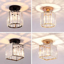 Modern black & gold crystal pendant ceiling light bedroom decor