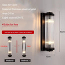 Modern black & gold crystal wall lamp for bedroom living room