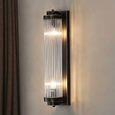 Modern black & gold crystal wall lamp for bedroom living room