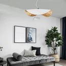 Modern black & gold curved pendant light dining room lamp
