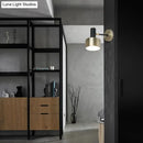 Modern black & gold cylinder sconce metal wall lighting living room