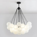 Modern black & gold decorbites glass chandelier dining room light