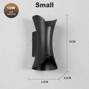 Modern black & gold decorbites led waterproof wall lamp living room