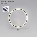 Modern black & gold dimmable ring wall lamp for living room led lighting