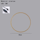 Modern black & gold dimmable ring wall lamp for living room led lighting
