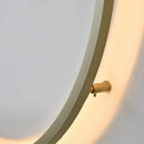 Modern black & gold dimmable ring wall lamp for living room led lighting
