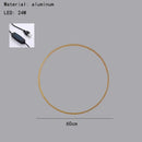 Modern black & gold dimmable ring wall lamp for living room led lighting