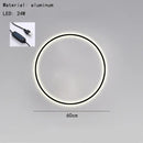 Modern black & gold dimmable ring wall lamp for living room led lighting