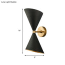 Black Gold Cone Sconce