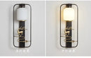 Modern black & gold elk decor wall lights living room rectangular sconce