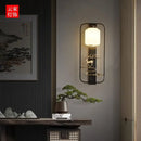 Modern black & gold elk decor wall lights living room rectangular sconce