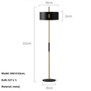 DecorBites™ Black Metal E27 Floor Lamp for Stylish Indoor Lighting