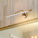 Modern black & gold floral led vanity wall sconce bedroom light