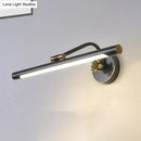Modern black & gold floral led vanity wall sconce bedroom light