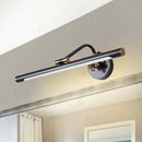 Modern black & gold floral led vanity wall sconce bedroom light