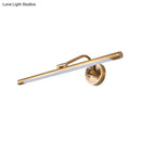Modern black & gold floral led vanity wall sconce bedroom light