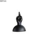 Modern black & gold foot statue artwork living room decor