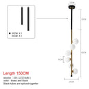 Modern black & gold glass ball pendant lights dining room 5 bulb