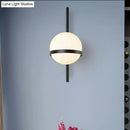 Modern black & gold glass shade wall sconce bedroom e26 e27 light