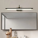 Modern black & gold greek key swing arm wall lamp bathroom light