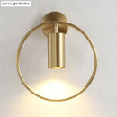 Modern black & gold irwin wall lamp bedroom sconce