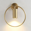 Modern black & gold irwin wall lamp bedroom sconce