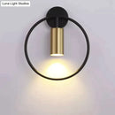 Modern black & gold irwin wall lamp bedroom sconce