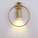 Modern black & gold irwin wall lamp bedroom sconce
